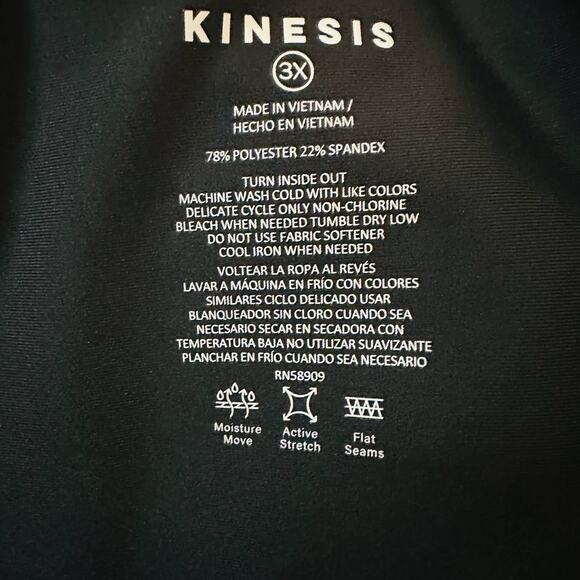 Kinesis Women's Black Scoop Neck Sleeveless Cropped Tank Top Size 3X - Picture 4 of 4